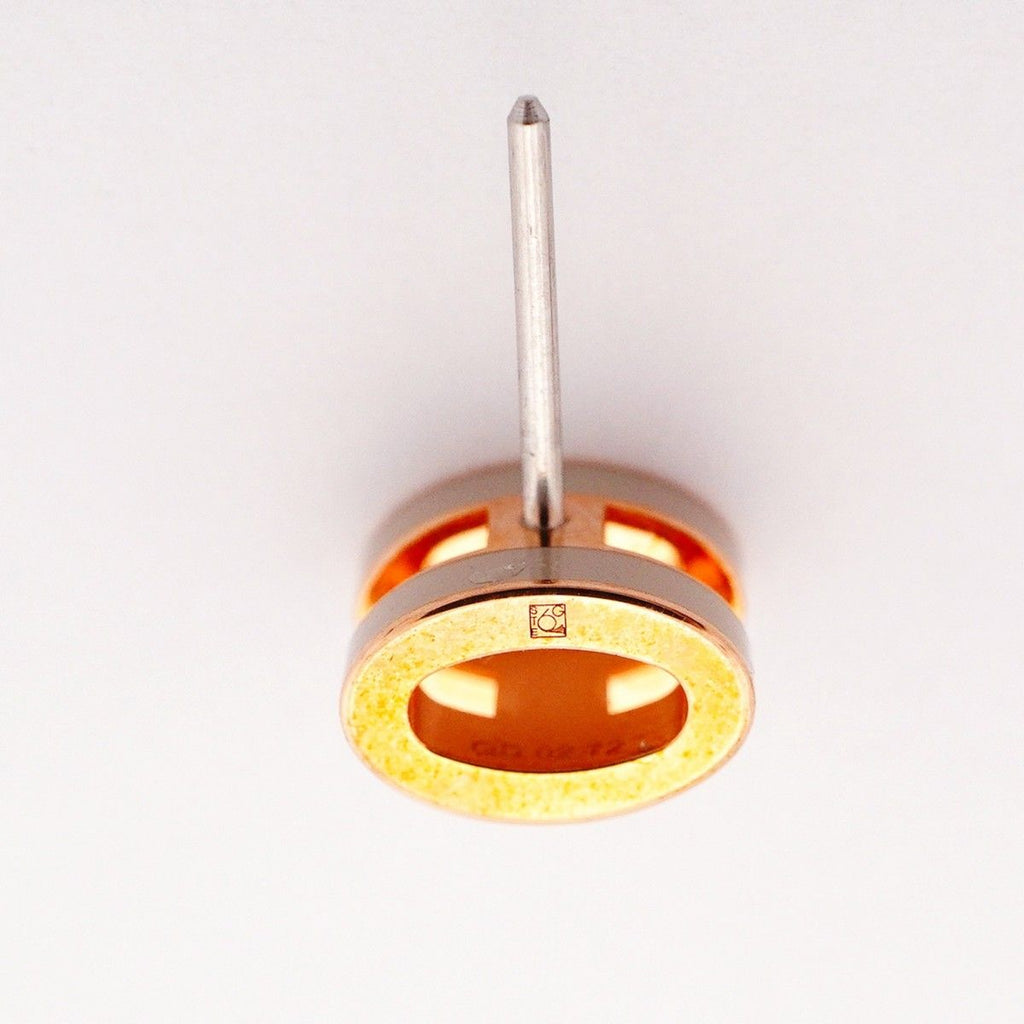 Hermes Earrings Mini Pop Gold Plated Gray Pink — view 6
