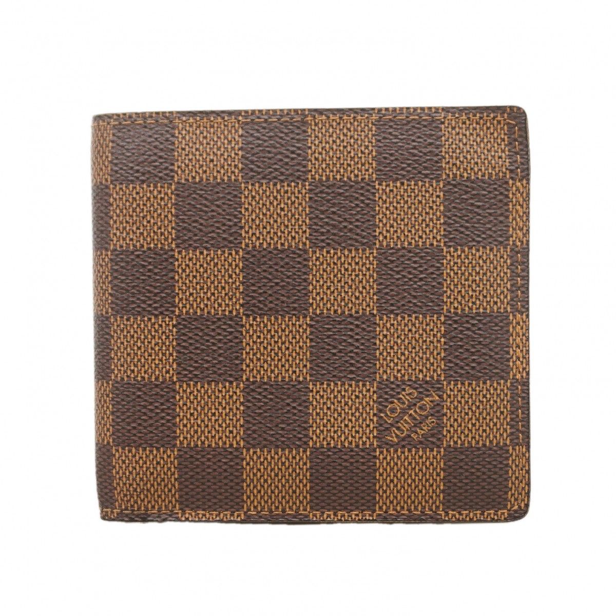 Louis Vuitton Wallet Damier Portefeuille Marco Ebene
