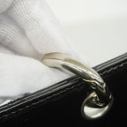 Chanel Chain Tote Quilted Patent Leather Black Silver — view 6