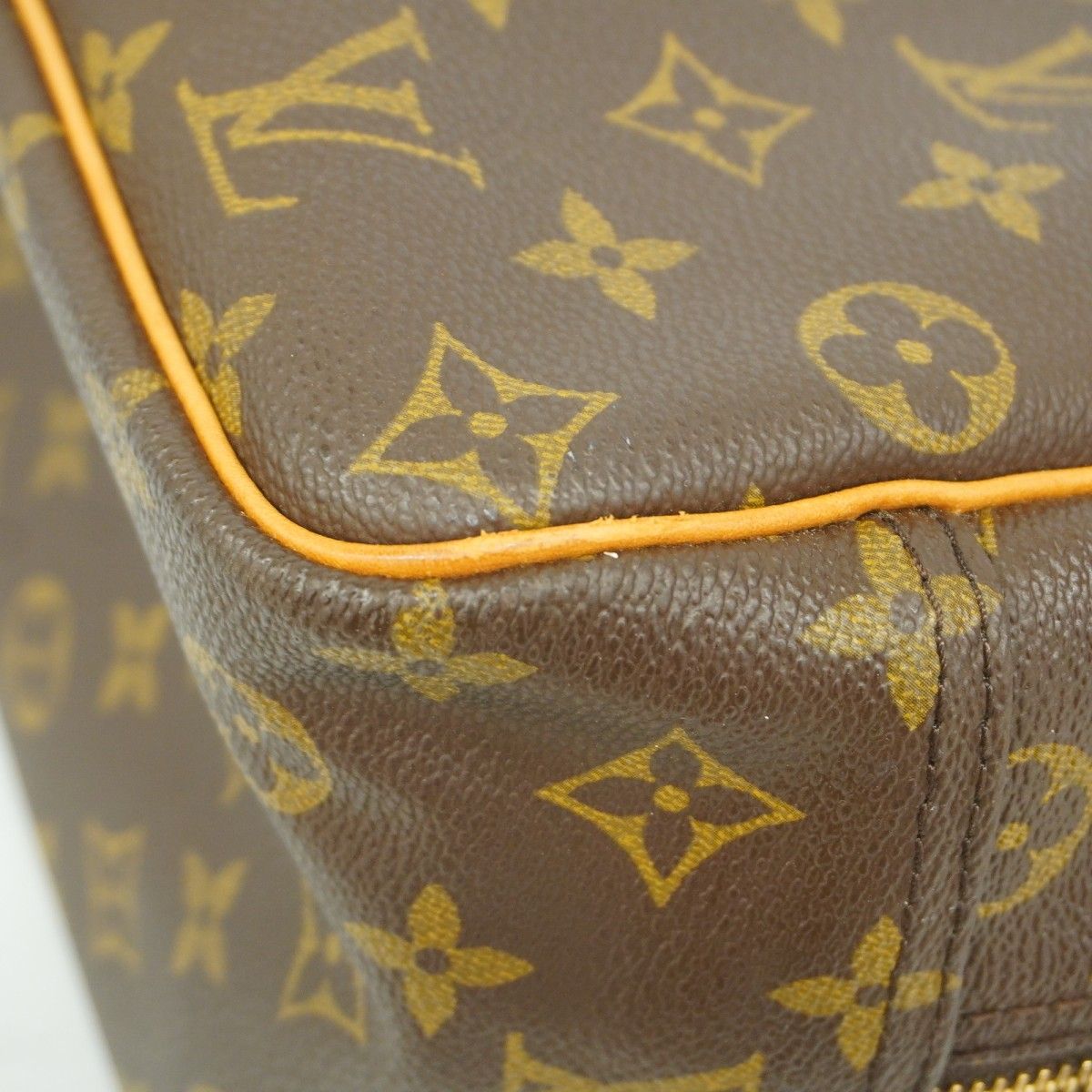Louis Vuitton Handbag Monogram Deauville Brown — view 9