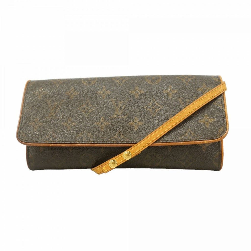 Louis Vuitton Shoulder Bag Monogram Pochette Twin GM Brown