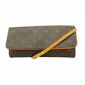 Louis Vuitton Shoulder Bag Monogram Pochette Twin GM Brown