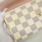 Louis Vuitton Wallet Damier Azur Portefeuille Emily Rose Velours — view 8