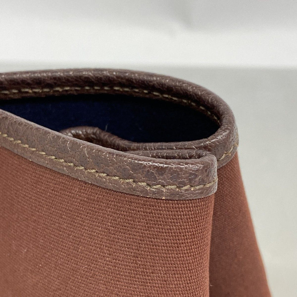 Hermes Tote Garden Party TPM Toile Officier Brown Silver — view 7