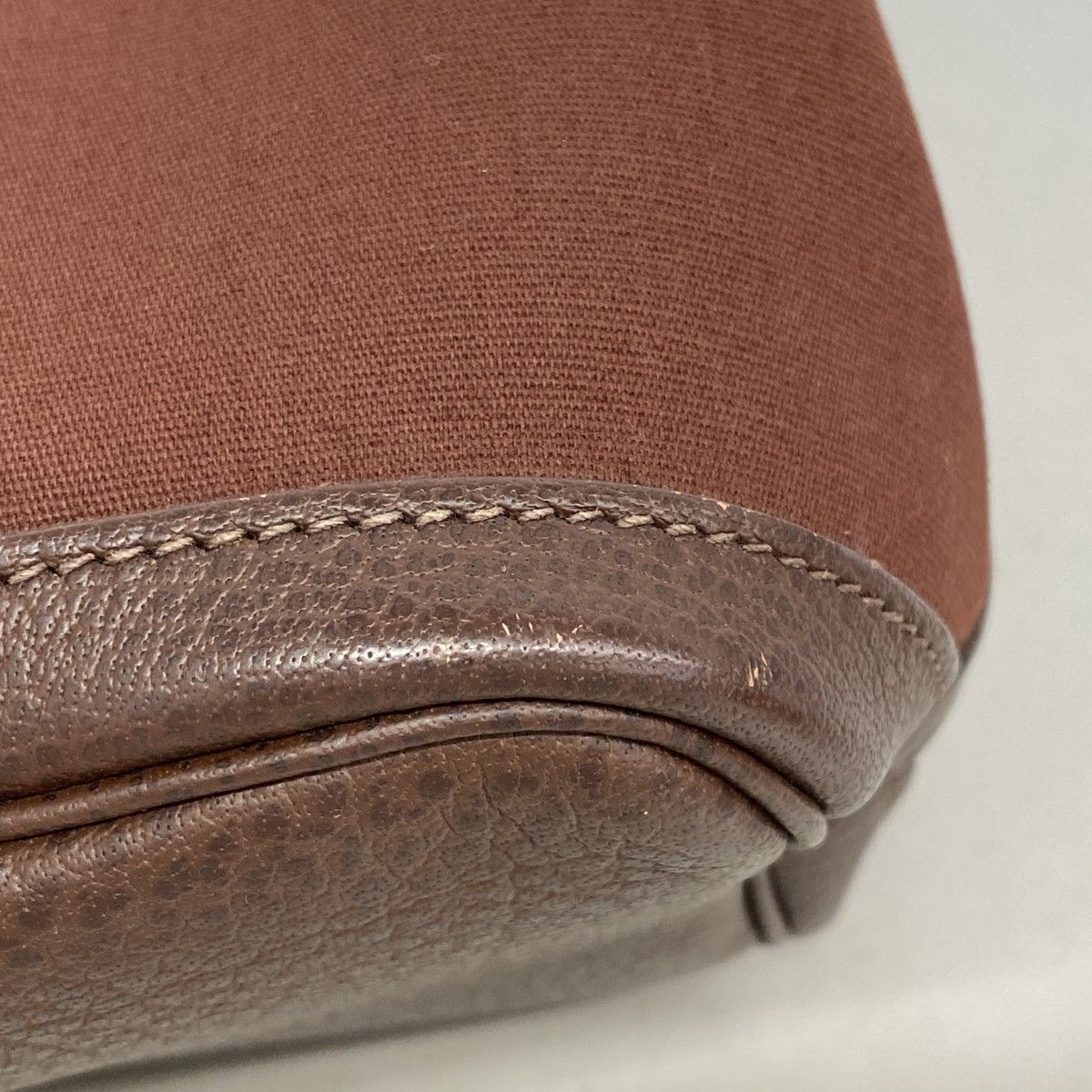Hermes Tote Garden Party TPM Toile Officier Brown Silver — view 6
