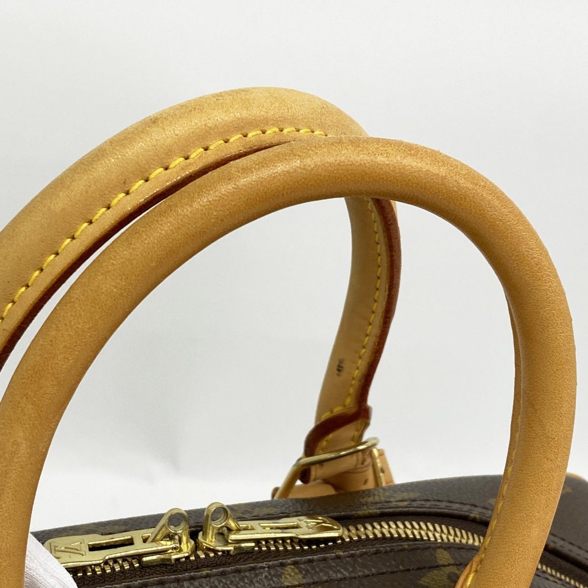 Louis Vuitton Handbag Monogram Deauville Brown — view 9