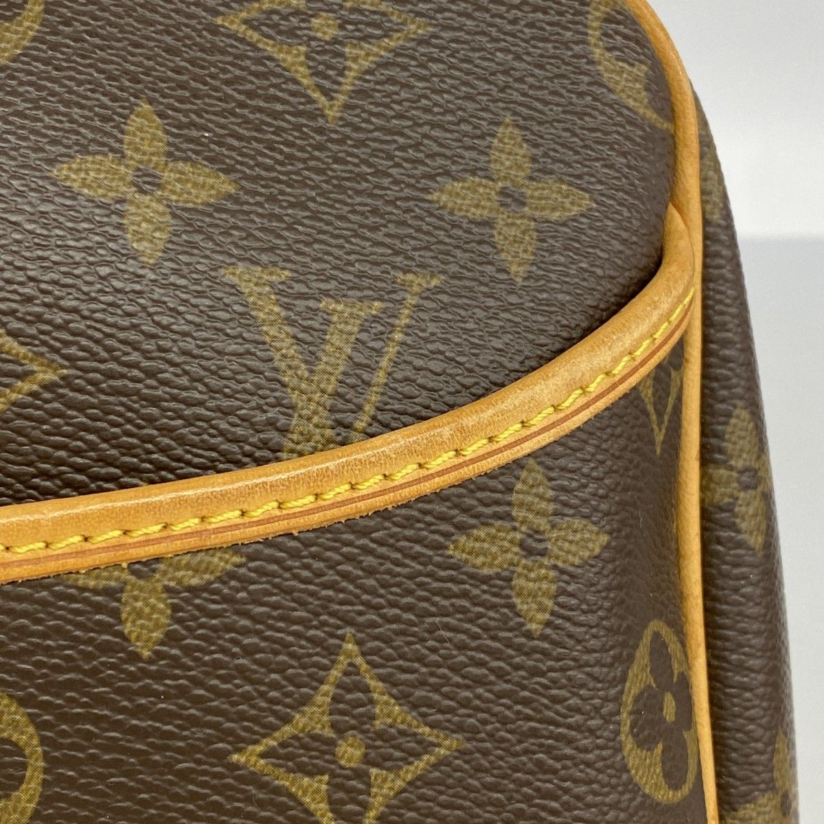 Louis Vuitton Handbag Monogram Deauville Brown — view 8
