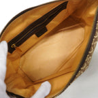 Celine Handbag C Macadam Canvas Brown Gold — view 4
