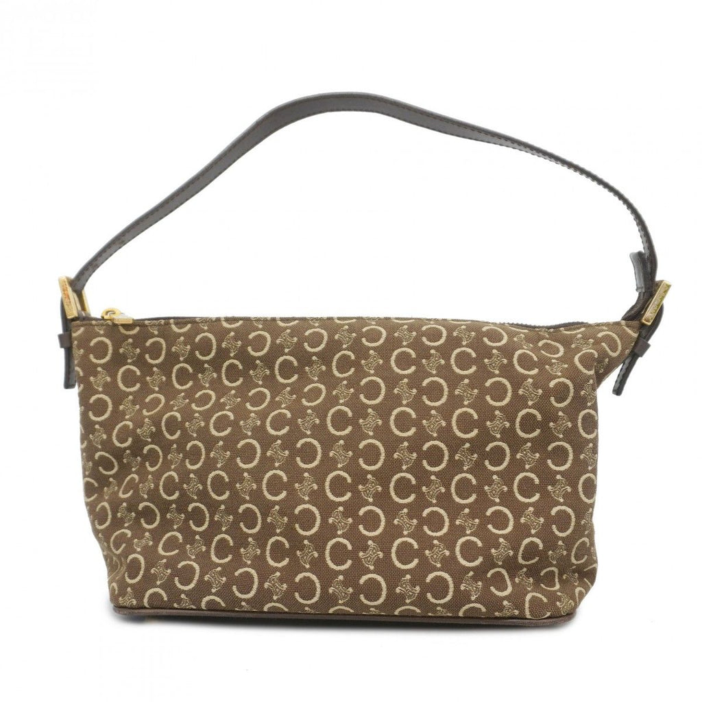 Celine Handbag C Macadam Canvas Brown Gold