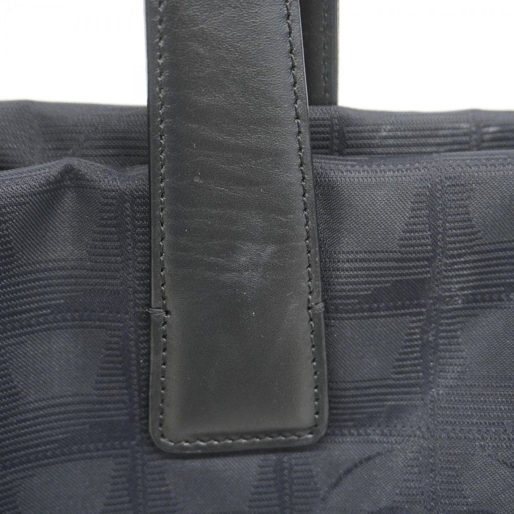 Chanel Tote New Travel Nylon Black Gold — view 8
