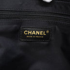 Chanel Tote New Travel Nylon Black Gold — view 5