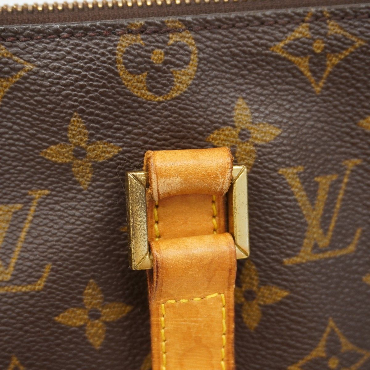 Louis Vuitton Shoulder Bag Monogram Cabas Mezzo Brown — view 9