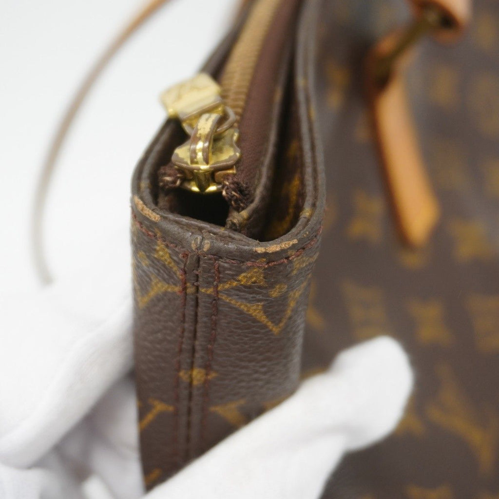 Louis Vuitton Shoulder Bag Monogram Cabas Mezzo Brown — view 7