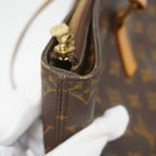 Louis Vuitton Shoulder Bag Monogram Cabas Mezzo Brown — view 7