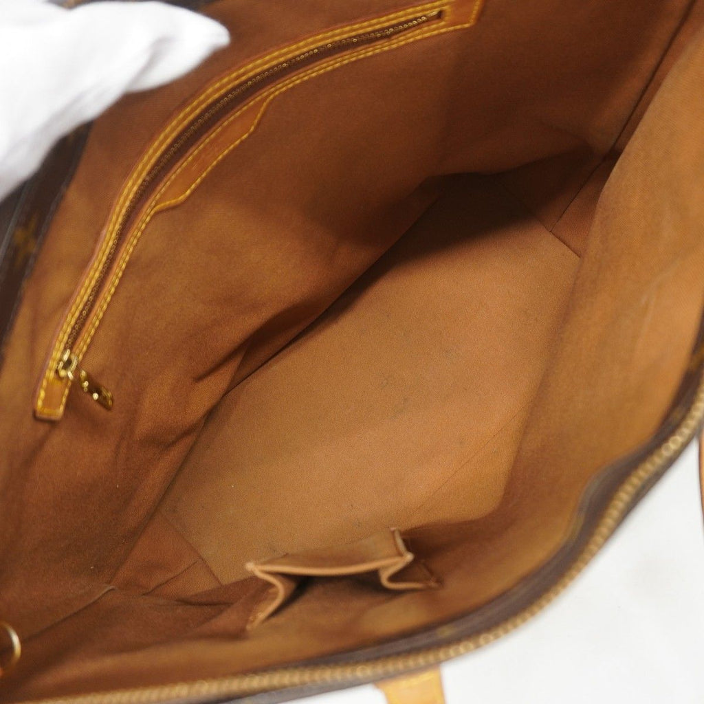 Louis Vuitton Shoulder Bag Monogram Cabas Mezzo Brown — view 4