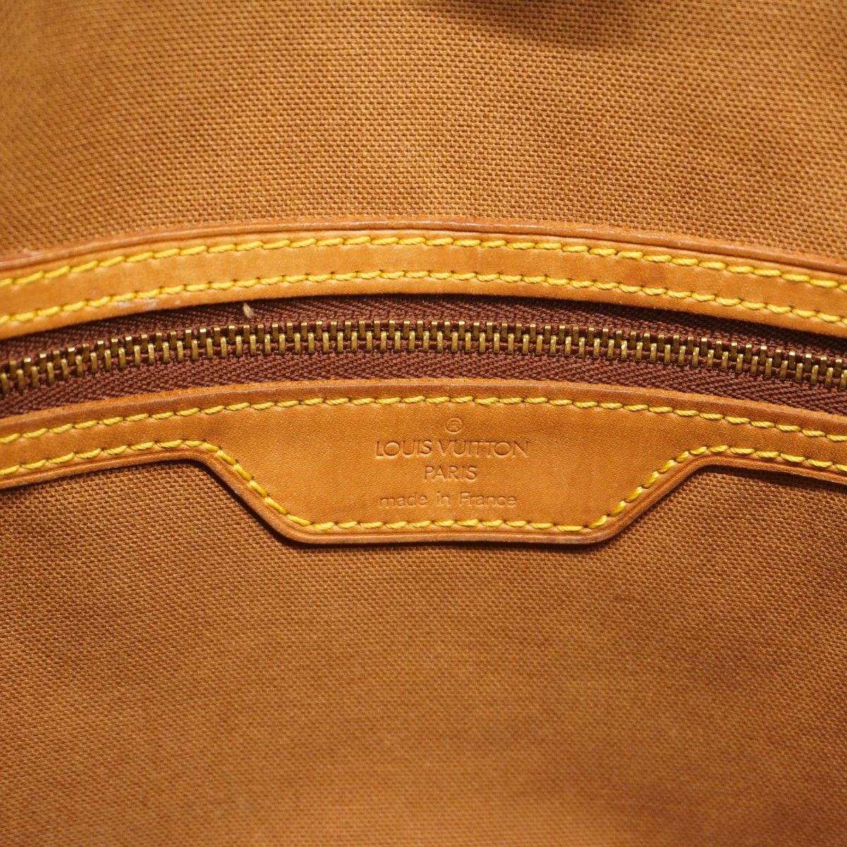 Louis Vuitton Shoulder Bag Monogram Cabas Mezzo Brown — view 5