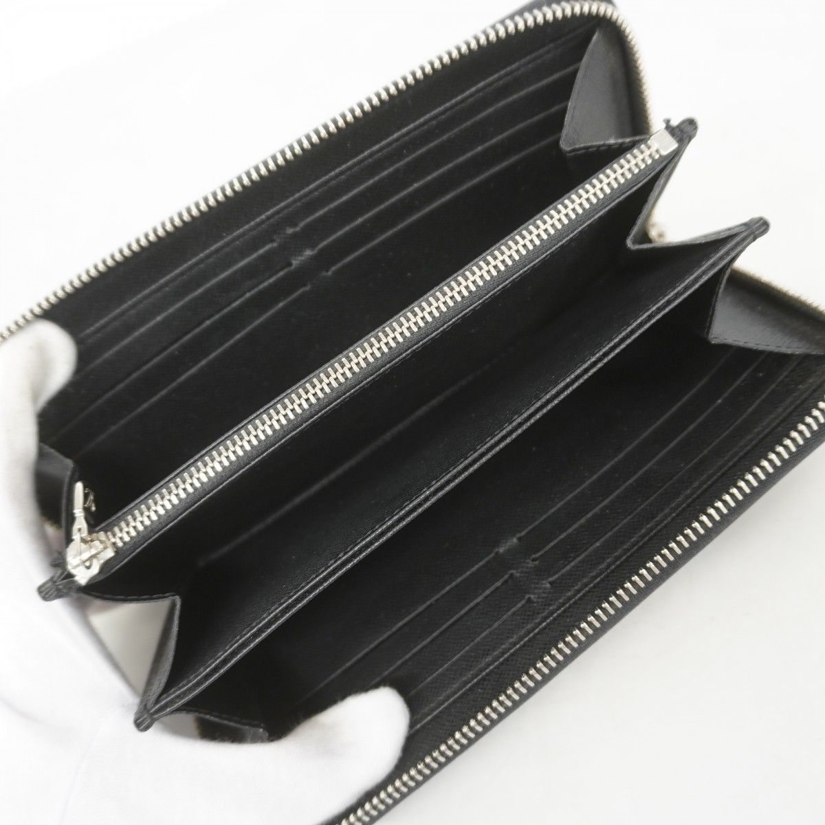 Louis Vuitton Wallet Epi Zippy Noir — view 3