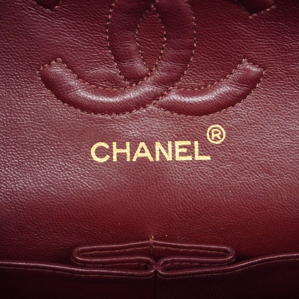 Chanel Shoulder Bag Quilted Lambskin Black Gold — view 5