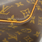 Louis Vuitton Handbag Monogram Deauville Brown — view 6