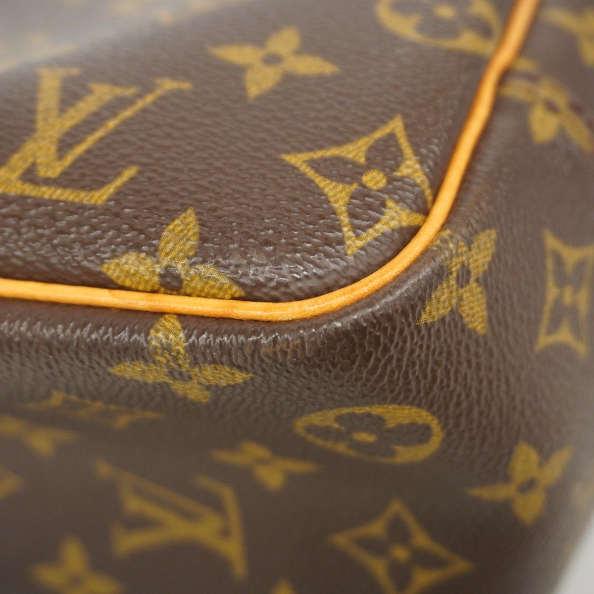 Louis Vuitton Handbag Monogram Deauville Brown — view 6