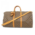 Louis Vuitton Boston Bag Monogram Keepall Bandouliere 55 Brown