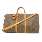 Louis Vuitton Boston Bag Monogram Keepall Bandouliere 55 Brown