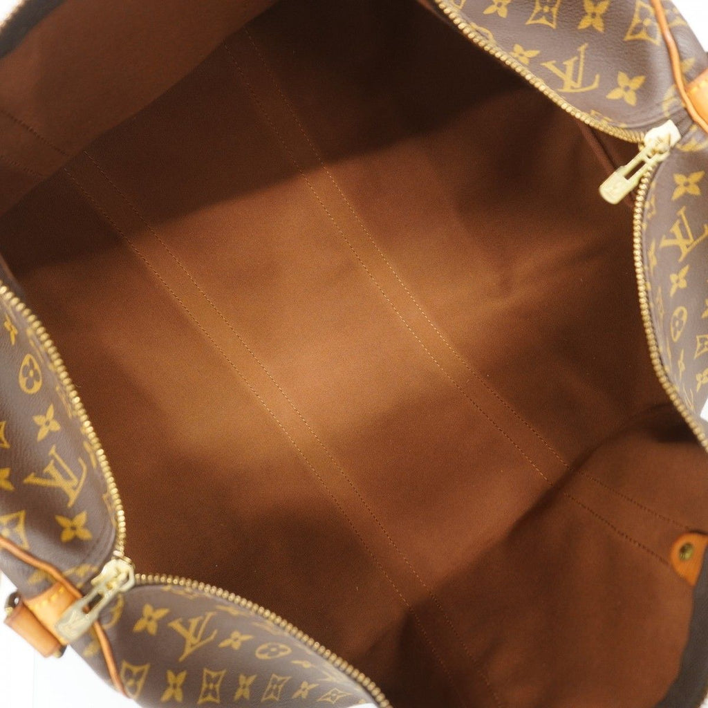 Louis Vuitton Boston Bag Monogram Keepall Bandouliere 55 Brown — view 4