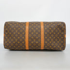 Louis Vuitton Boston Bag Monogram Keepall Bandouliere 55 Brown — view 3