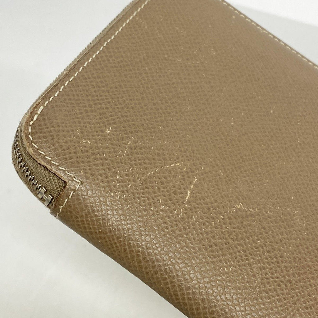 Hermes Wallet Azap Long Silk in Veau Etoupe Silver — view 6