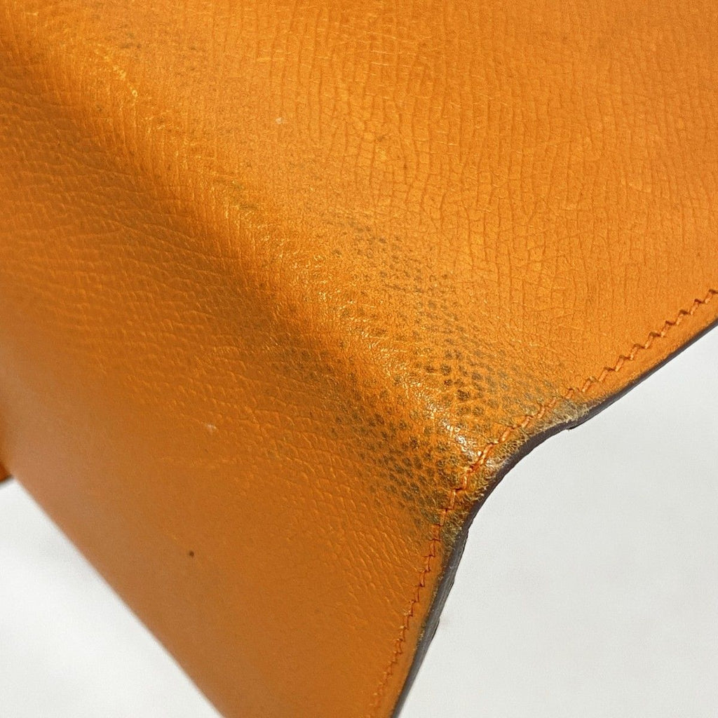 Hermes Wallet Bearn Veau Epsom Orange Silver — view 6