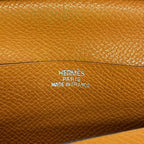 Hermes Wallet Bearn Veau Epsom Orange Silver — view 4