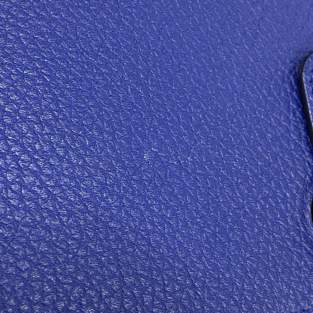 Hermes Wallet Dogon GM Togo Blue Electric Silver — view 6