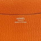 Hermes Notebook Cover Agenda Chevre Misor Orange Silver — view 4