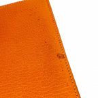 Hermes Notebook Cover Agenda Chevre Misor Orange Silver — view 6