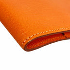 Hermes Notebook Cover Agenda Chevre Misor Orange Silver — view 5