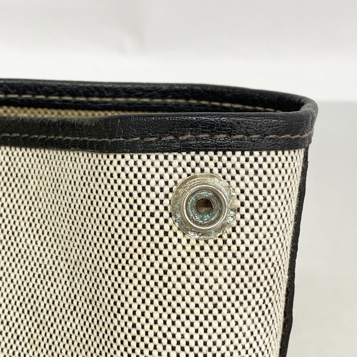 Hermes Tote Garden Party TPM Toile Ash Black Silver — view 8