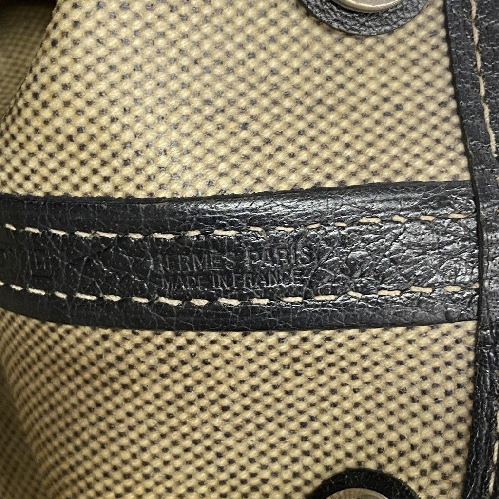 Hermes Tote Garden Party TPM Toile Ash Black Silver — view 5