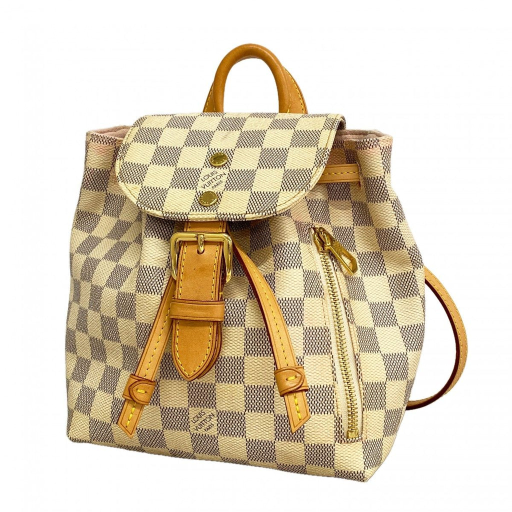 Louis Vuitton Backpack Damier Azur Sperone BB White
