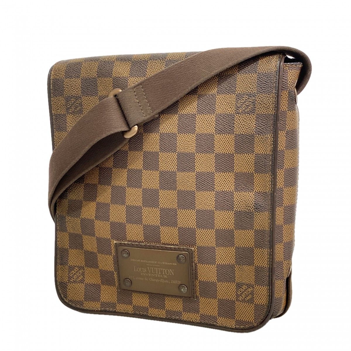 Louis Vuitton Shoulder Bag Damier Brooklyn PM Ebene