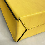 Fendi Handbag Shopping Bag Leather Yellow Gold 2-Way — view 6