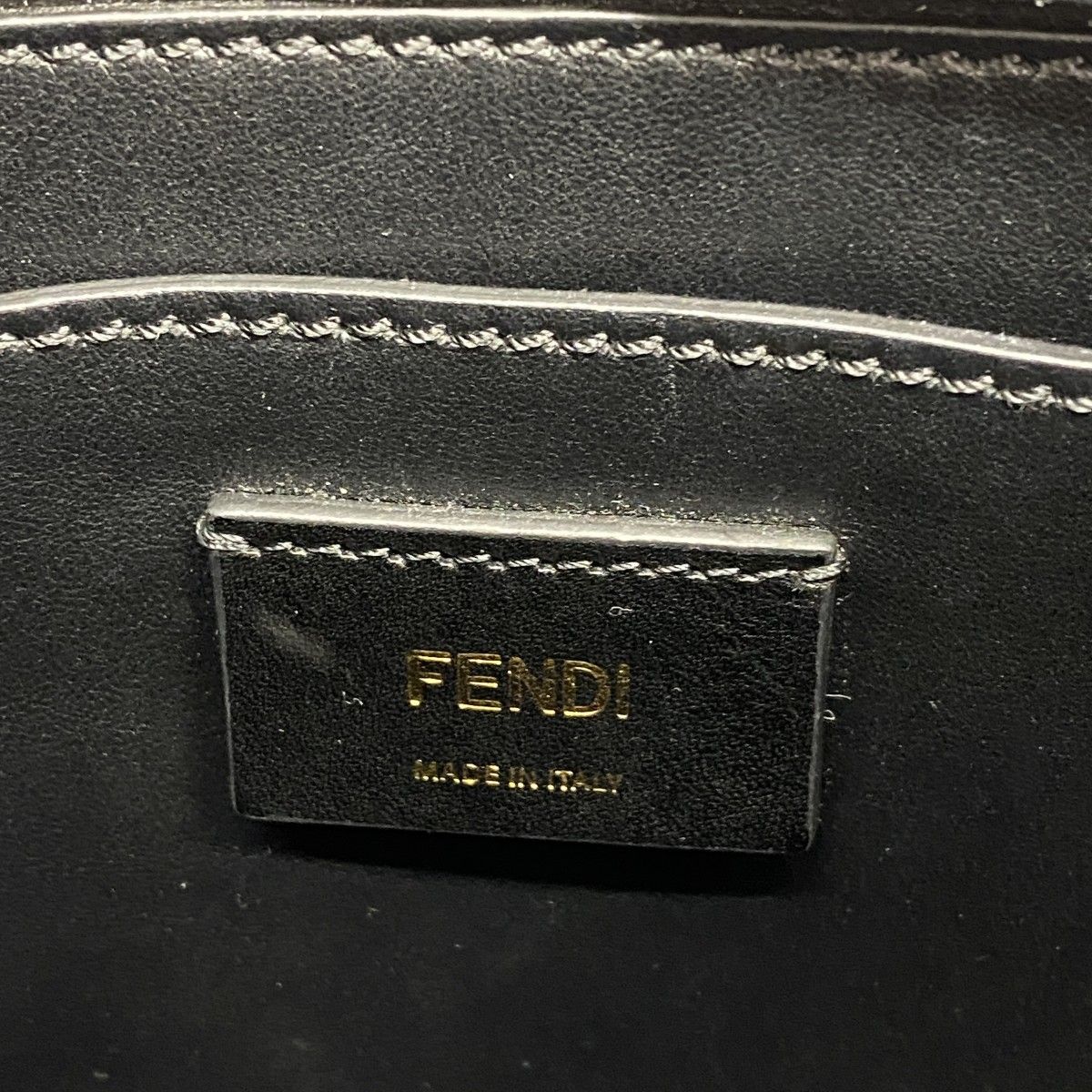 Fendi Handbag Shopping Bag Leather Yellow Gold 2-Way — view 5