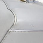 Fendi Handbag Peekaboo Leather Blue Gray Silver — view 7