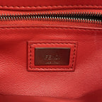 Fendi Handbag Peekaboo Leather Blue Gray Silver — view 4