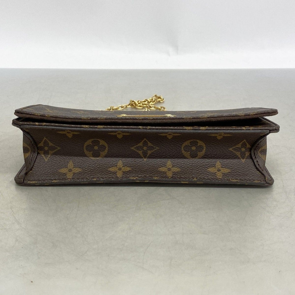 Louis Vuitton Shoulder Bag Monogram Wallet on Chain Lily Brown — view 3