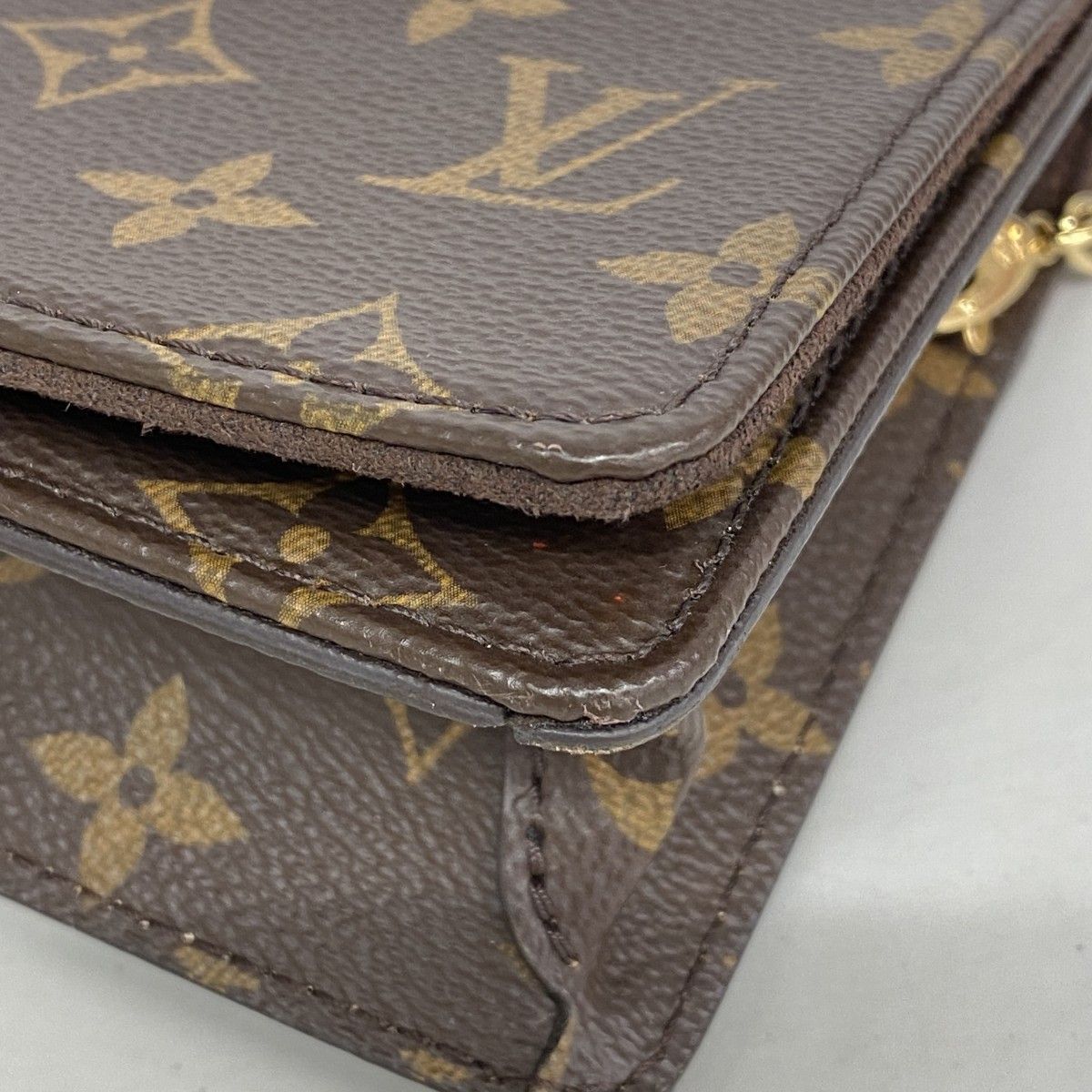 Louis Vuitton Shoulder Bag Monogram Wallet on Chain Lily Brown — view 6