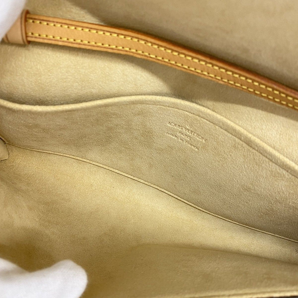 Louis Vuitton Shoulder Bag Monogram Pochette Twin GM Brown — view 4