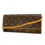 Louis Vuitton Shoulder Bag Monogram Pochette Twin GM Brown