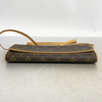 Louis Vuitton Shoulder Bag Monogram Pochette Twin GM Brown — view 3
