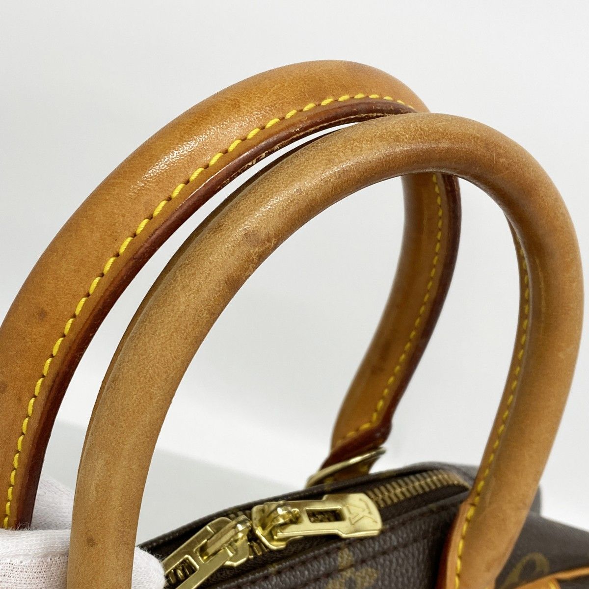 Louis Vuitton Handbag Monogram Deauville Brown — view 9