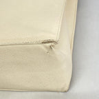 Chanel Tote Caviar Leather White Gold — view 6